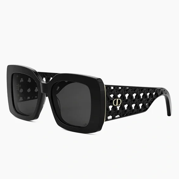 Dior | Accessories | Dior Black Oversized Sunglasses With  display picture 2